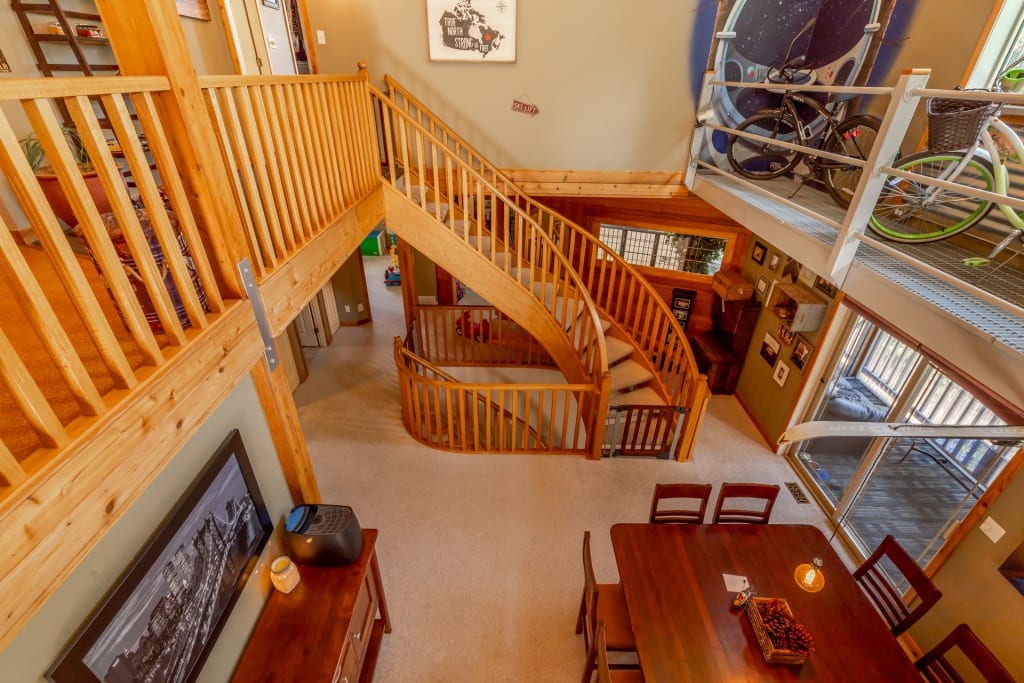 dream estate property, 1417 Apex Mountain Road staircase
